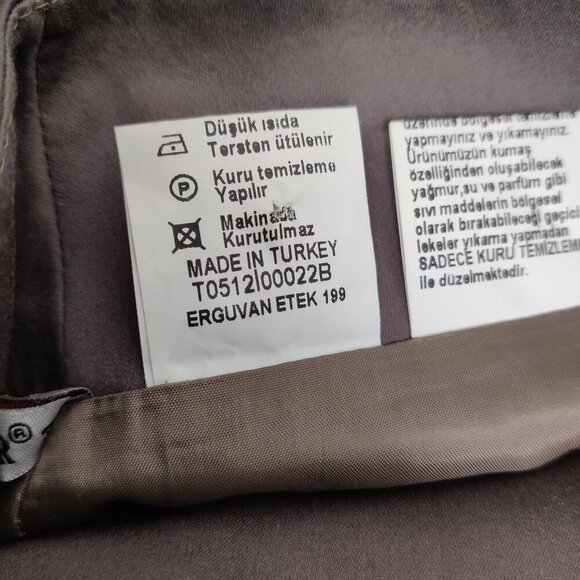 Women's Maxi Skirt in Brown Size EU 38 Lace Coquette Feminine Formal Office - Picture 11 of 13